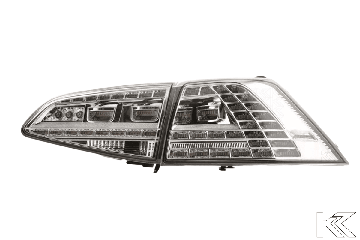 VW MK7 Golf GTI Chrome/Clear LED Tail Lights (2012 - 2017)