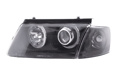 VW Passat B5 3B Black Angel Eyes Headlights (1997-2000)