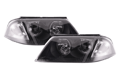 VW Passat B5 3BG Black Angel Eyes Headlights (2000-2005)