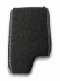 White Alcantara BMW E36 E46 3 Series center console armrest cover for E36 and E46 models, designed by JTS Custom Upholstery.