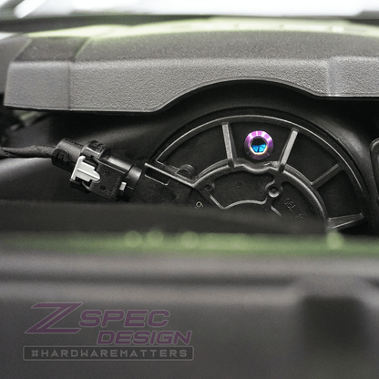 ZSPEC Stage-1 Dress Up Bolts® Fastener Kit for '16-20 Audi A4 B9 2.0L, Titanium