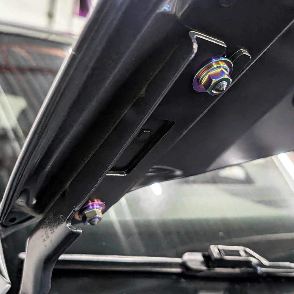 ZSPEC Hood & Hood Hinges Titanium Hardware Kit for the '22+ VW MK8 Golf GTi